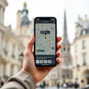 rallye urbain APP vue smartphone